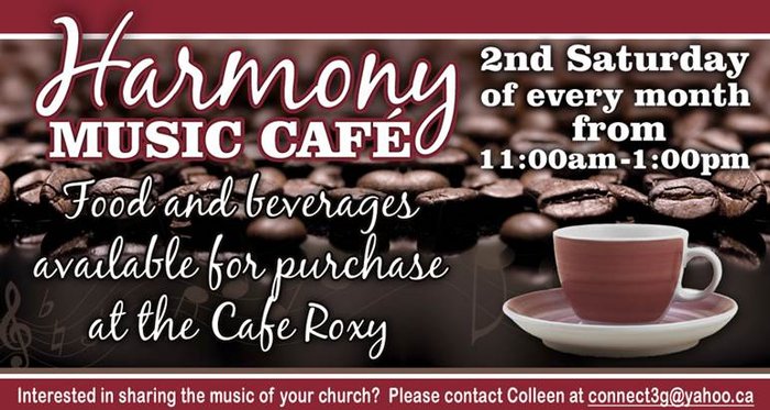 Harmony Music Cafe – Feb. 13 – 11am