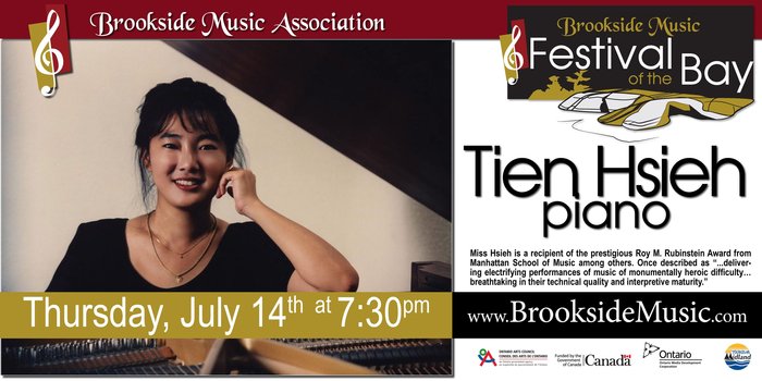 Tien Hsieh – presented by Brookside Music Association