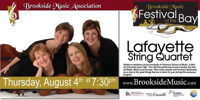 Lafayette String Quartet presented by Brookside Music Association