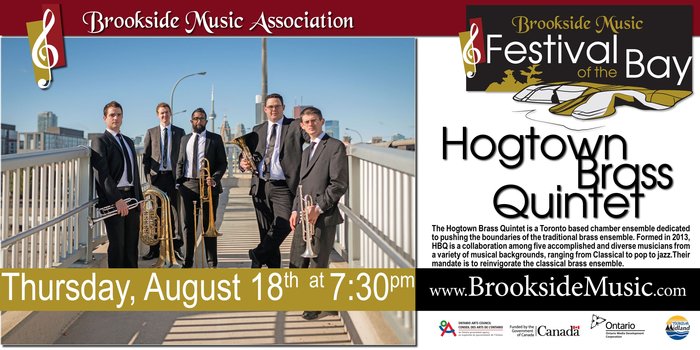 Hogtown Brass Quintet presented by Brookside Music Association
