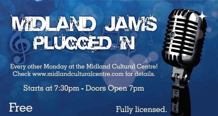 Midland Jams – Open Mic – Full stage, sound and lights! -8pm
