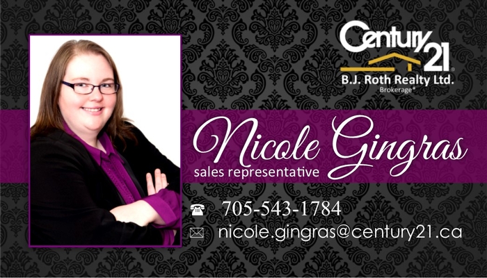 Nicole Gingras - Sales Representative - Century 21 BJ Roth Realty Ltd., Brokerage